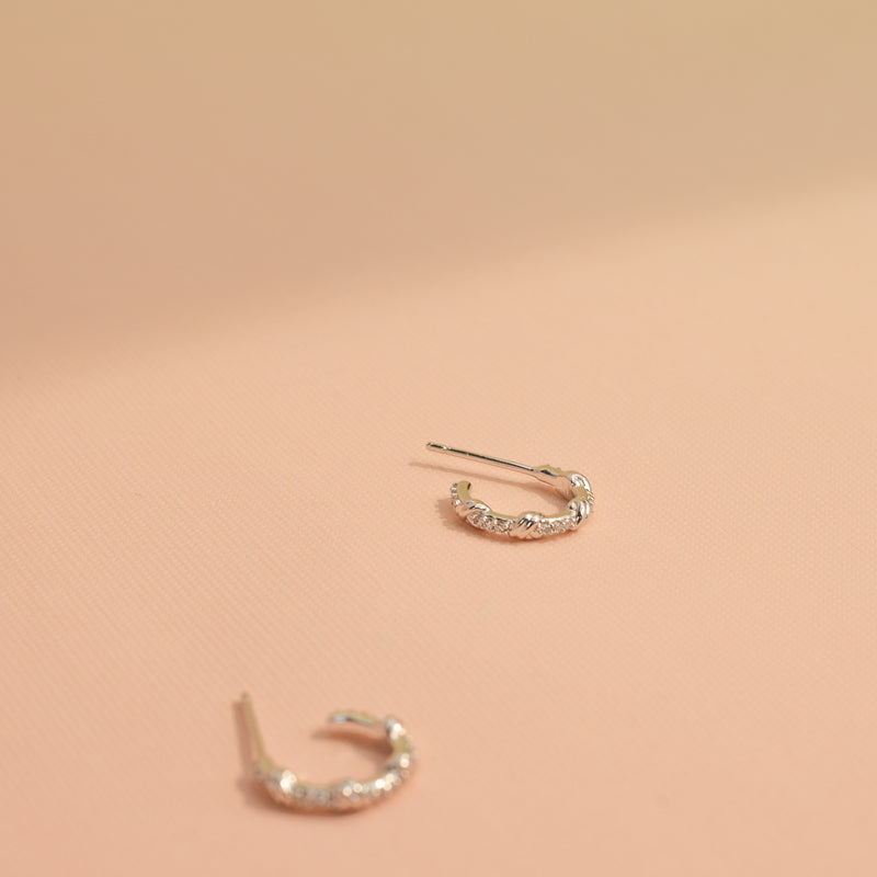 Laurette Love Knot Hoops