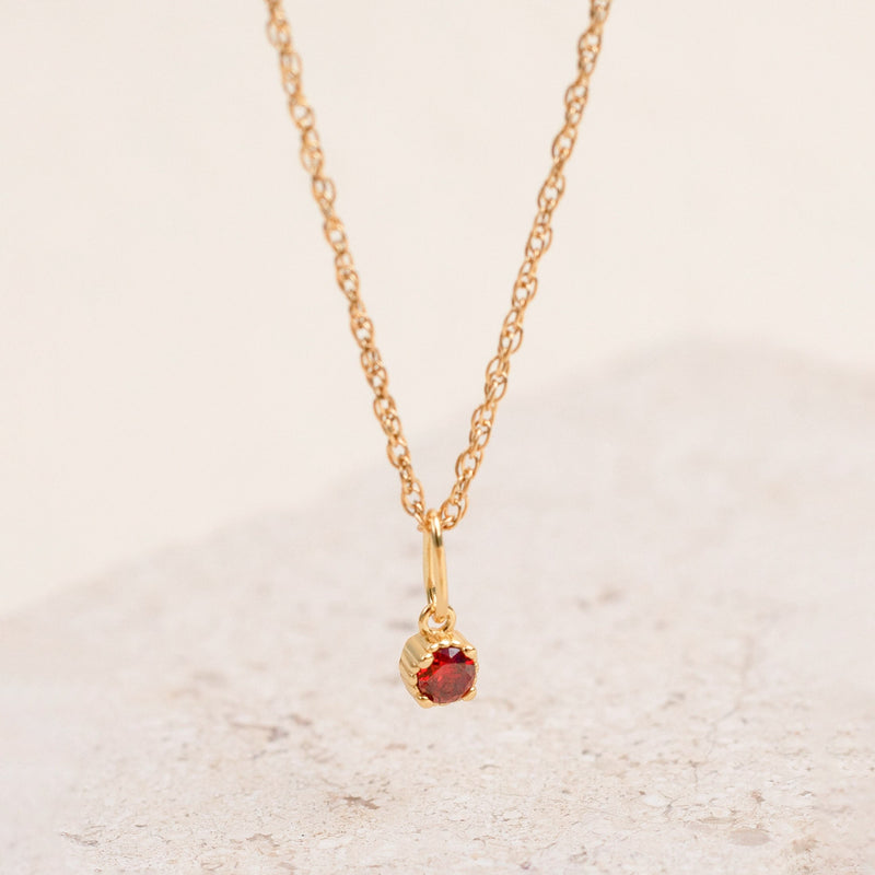Birthstone Pendant Necklace.