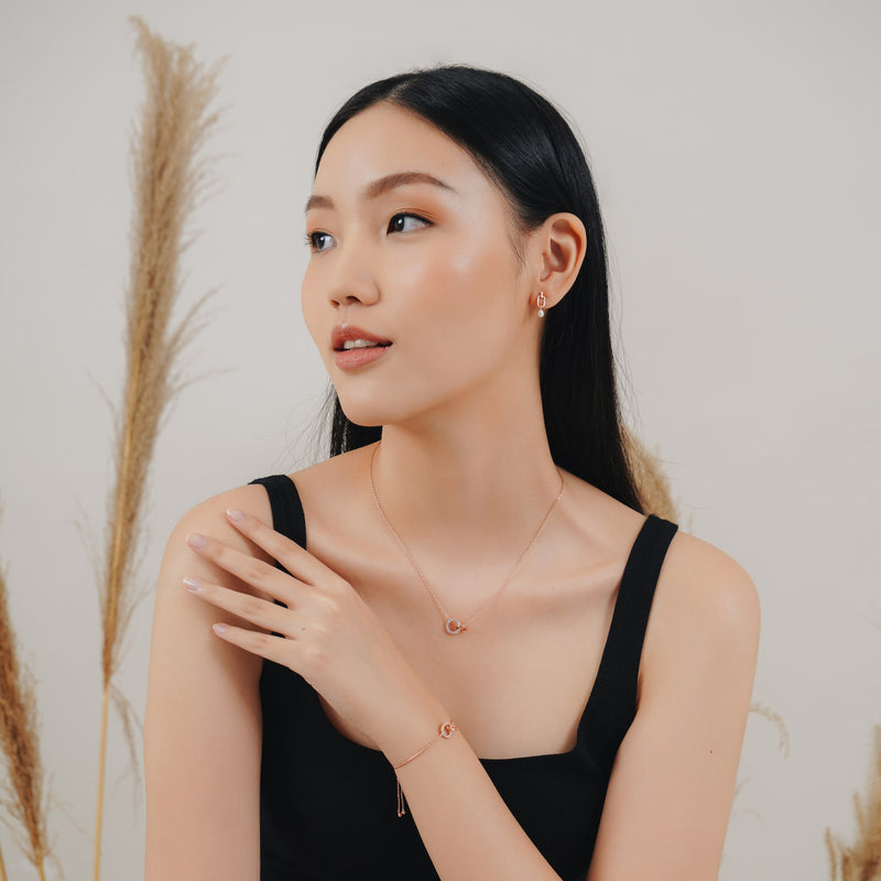 Olivine Pearl Studs.