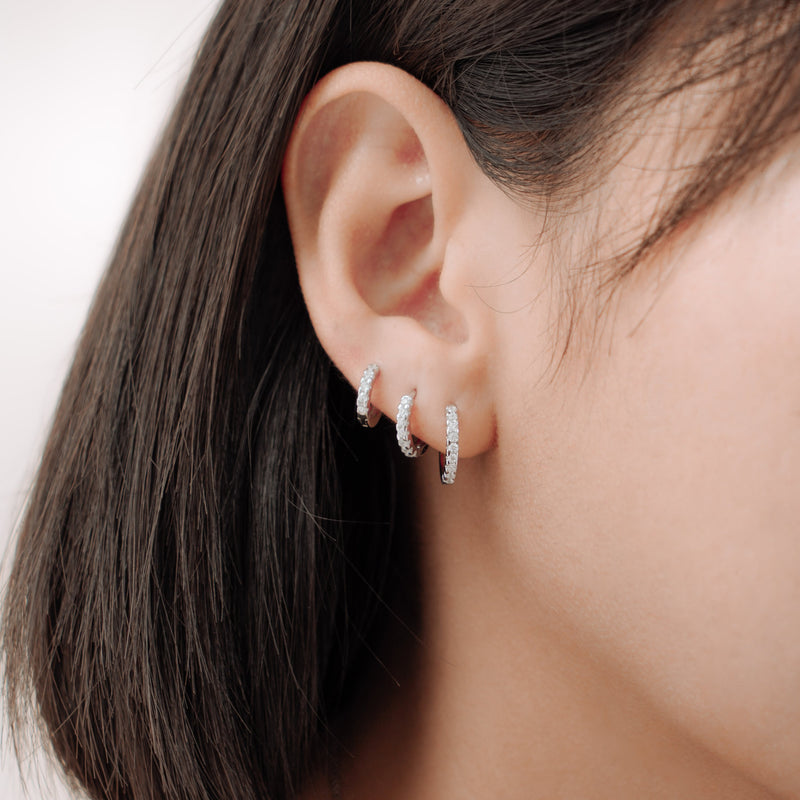 Cami Cubic Hoops | Made Different Co | Singapore Personalised Jewellery