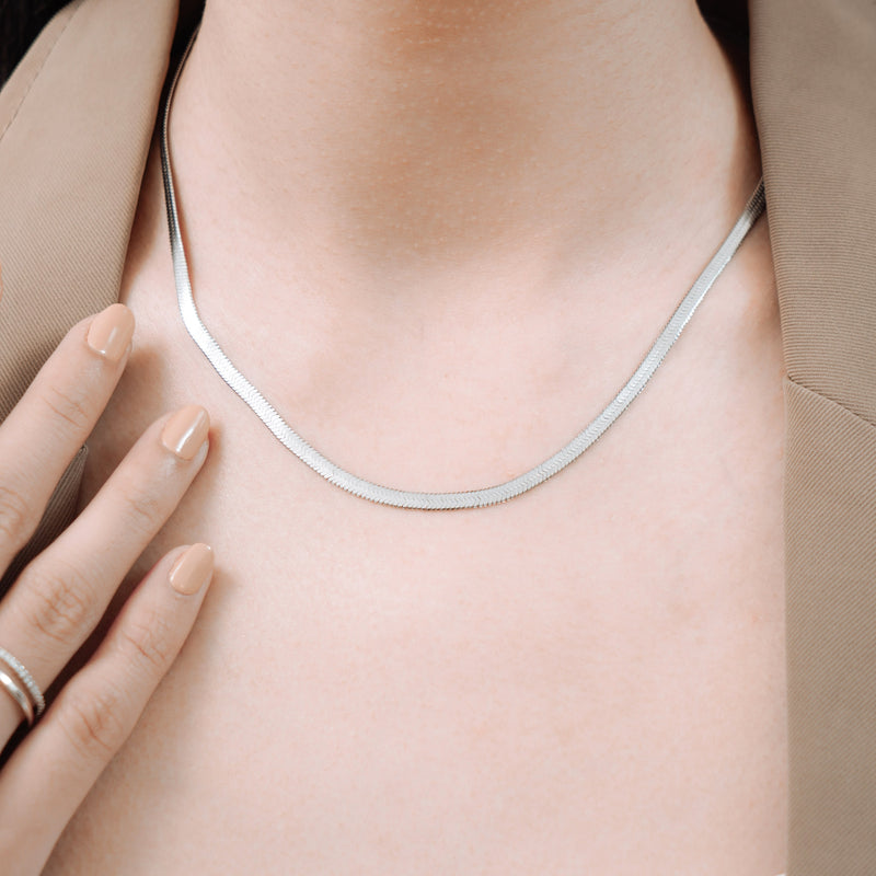 Classic Herringbone Necklace.