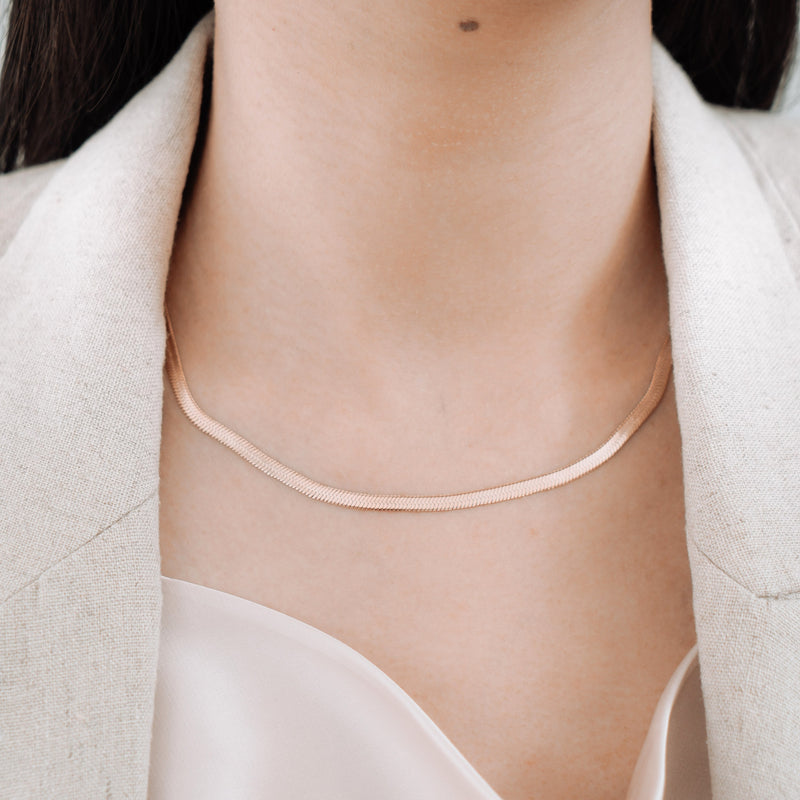 Classic Herringbone Necklace.