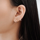 Brissa Crystal Huggies | Made Different Co | Singapore Personalised Jewellery