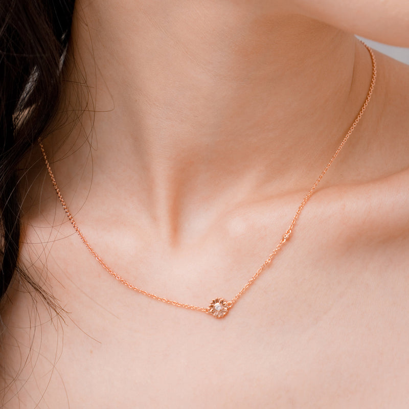 Viola Floral Necklace.