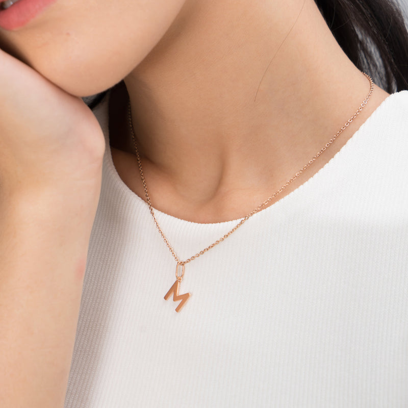 Initial Charm Pendant.