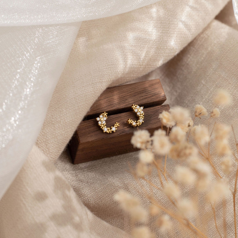 Oriana Flower Studs | Made Different Co | Singapore Personalised Jewellery