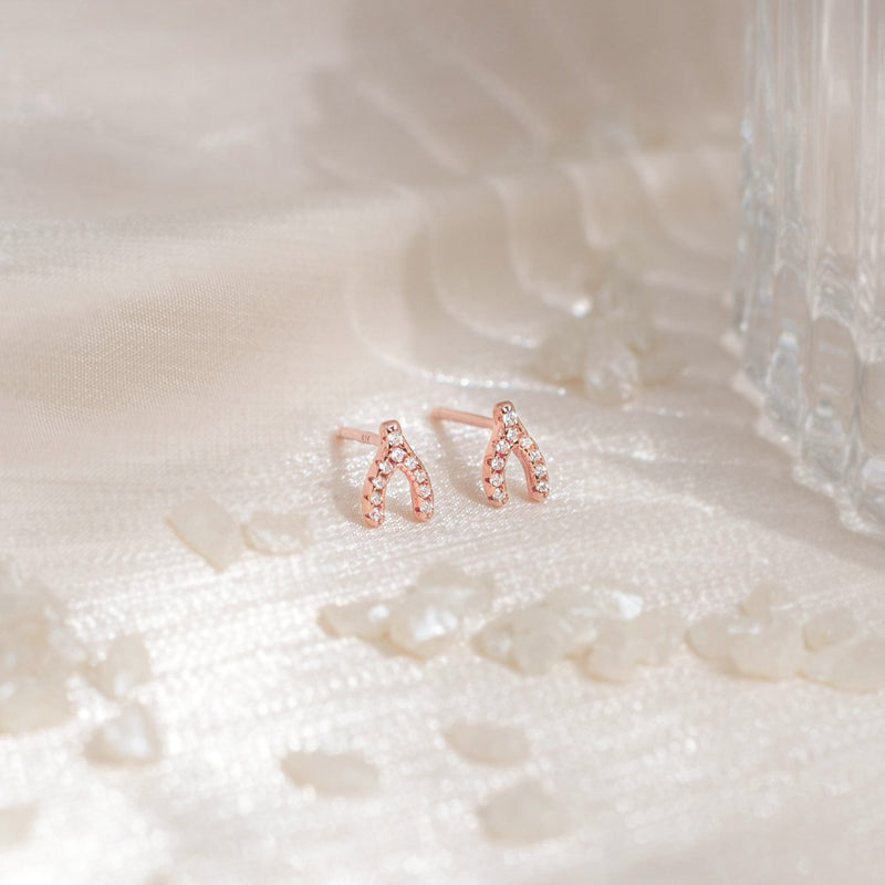 Theia Wishbone Studs.