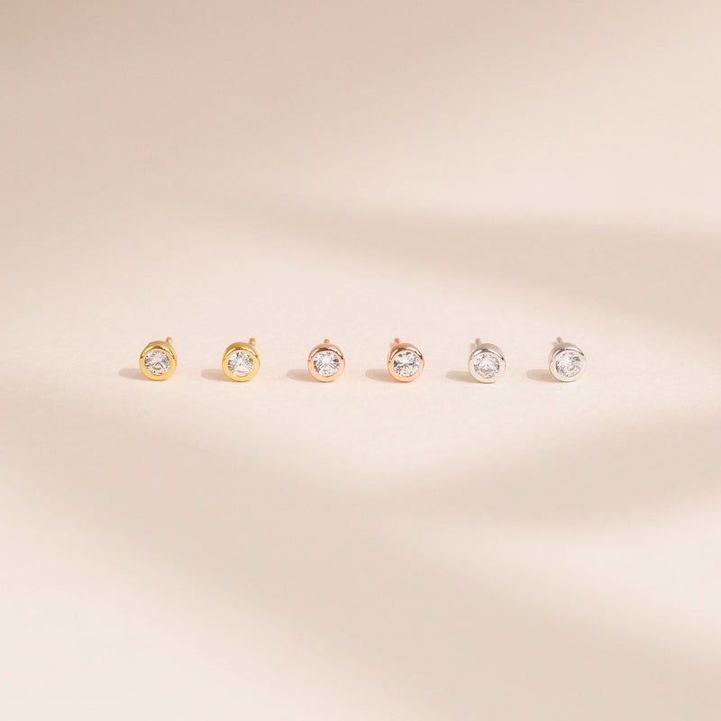 Sadie Bezel Studs.