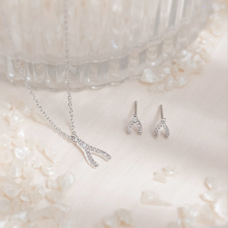 Theia Wishbone Studs.